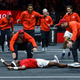Frances Tiafoe collapses to floor after stunning Laver Cup performance.